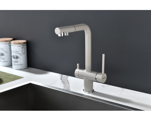 Смеситель для кухни Paulmark Serpentine Se213222-BE Бежевый