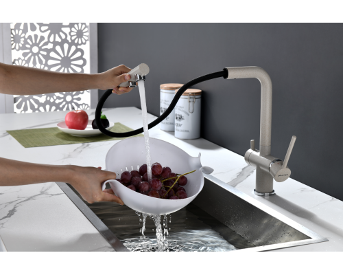 Смеситель для кухни Paulmark Serpentine Se213222-BE Бежевый