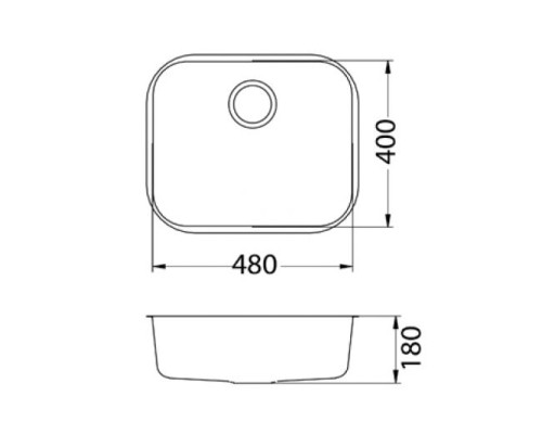 Кухонная мойка Alveus Variant 10 1042481 нержавеющая сталь в комплекте с сифоном