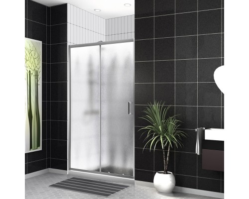 Душевая дверь BelBagno Uno 130 UNO-195-BF-1-130-CH-CR профиль Хром стекло шиншилла