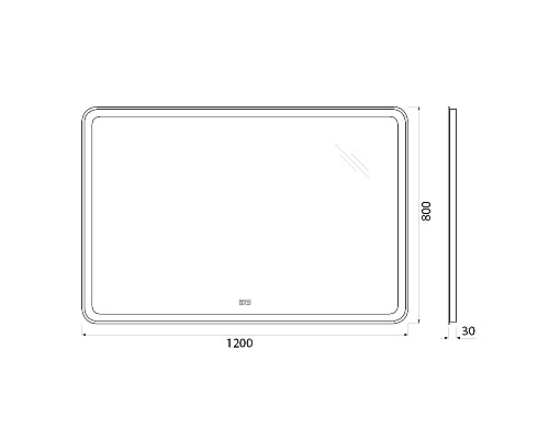 Зеркало BelBagno SPC-MAR-1200-800-LED-TCH-WARM с подсветкой с подогревом с сенсорным выключателем Зеркало BelBagno SPC-MAR-1200-800-LED-TCH-WARM с подсветкой с подогревом с сенсорным выключателем