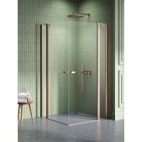 Душевое ограждение NEW TRENDY NEW SOLEO COPPER BRUSHED 90x90x195 медь