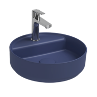 Раковина накладная ISVEA Infinity 42 круглая синий матовый 10NF65042SV-2Z