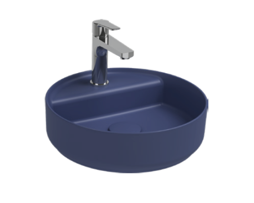 Раковина накладная ISVEA Infinity 42 круглая синий матовый 10NF65042SV-2Z