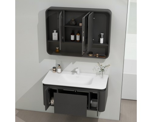 Зеркало Black&White U930.MС1000 матовый серый