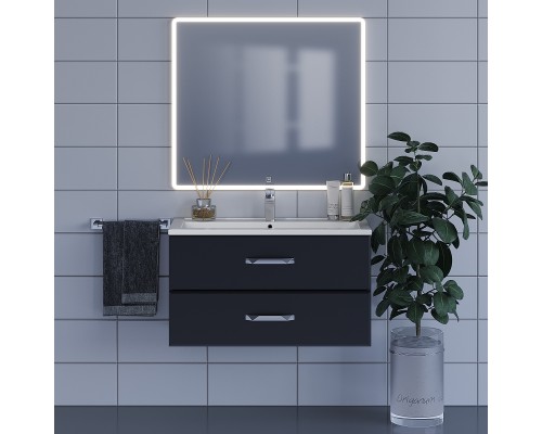 Зеркало для ванной с подсветкой Uperwood Foster 90х80 см, сенсор/антизапотевание