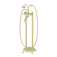 Смеситель для ванны напольного монтажа Wonzon&Woghand, Брашированное золото