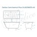 Ванна чугунная Delice Continental PLUS 150х70 с антискользящим покрытием