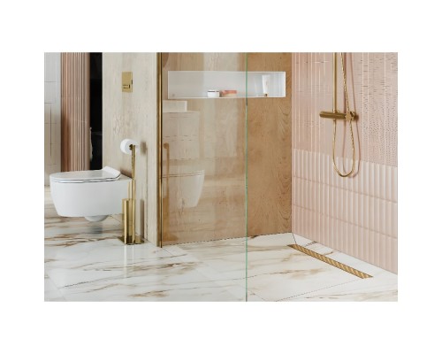 Душевой трап EXCELLENT Stilio Gold 90 решетка декоративная золото