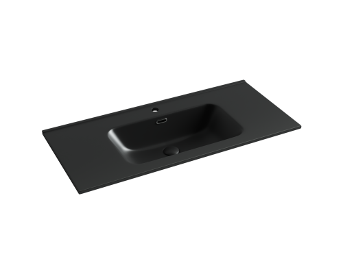Умывальник накладной Ceramicanova Element 1010x465x180 черный матовый