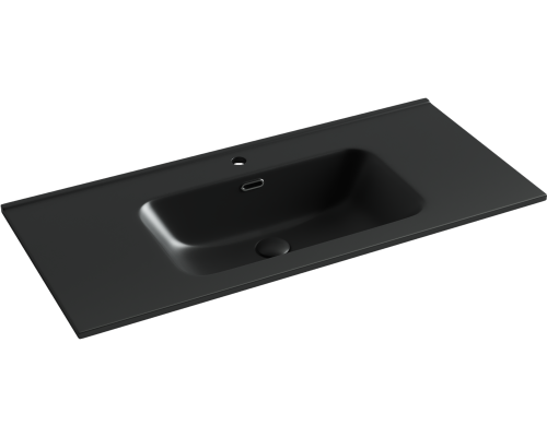 Умывальник накладной Ceramicanova Element 1010x465x180 черный матовый