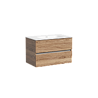 Тумба подвесная SANCOS Urban 890х450х550, c двумя ящиками, дуб чарльстон UR80ECH