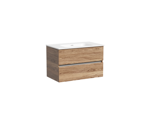 Тумба подвесная SANCOS Urban 890х450х550, c двумя ящиками, дуб чарльстон UR80ECH