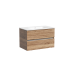 Тумба подвесная SANCOS Urban 890х450х550, c двумя ящиками, дуб чарльстон UR80ECH