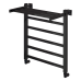 Полотенцесушитель водяной Comfysan Marte-K W-5 60/50 с полкой, черный