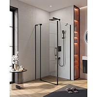 Душевой уголок Cezares Slider 100x80 SLIDER-AH-1-80-100/110-C-NERO Черный матовый