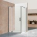 Душевой уголок Vincea Extra, 1000/1100x900, вороненая сталь