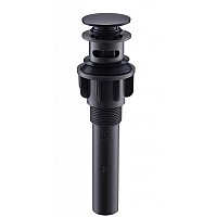 Донный клапан BelBagno BB-PCU-03-NERO click-clack Черный