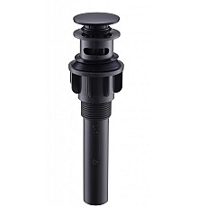 Донный клапан BelBagno BB-PCU-03-NERO click-clack Черный