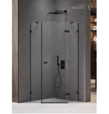 Душевое ограждение NEW TRENDY AVEXA BLACK R 80x80x200 черный