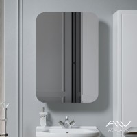 Зеркальный шкаф Alavann Monaco 55 белый