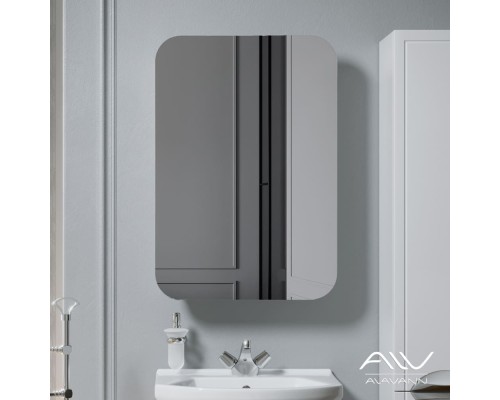 Зеркальный шкаф Alavann Monaco 55 белый