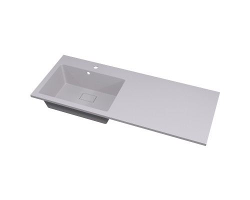 Раковина над стиральной машиной Uperwood Cosmos Quartz 120 см, левая, крыло справа, жасмин