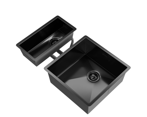 Кухонная мойка Reflexion Como RX2044BL оружейная сталь