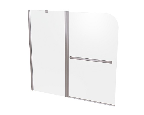 Душевая шторка на ванну Taliente 120x140см, распашная, прозр.стекло 6мм, хром