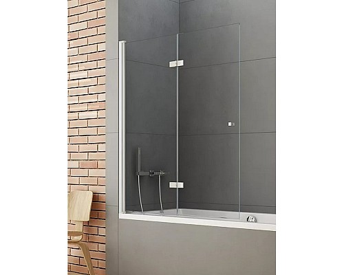 Шторка для ванны NEW TRENDY NEW SOLEO 100x140 P-0028 L хром Шторка для ванны NEW TRENDY NEW SOLEO 100x140 P-0028 L хром