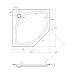 Встраиваемый литой поддон Cezares TRAY-S-P-100-56-W