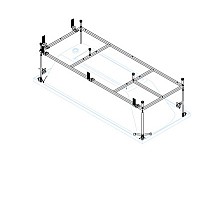 Монтажный комплект для передней панели Cezares METAURO-Central-MF