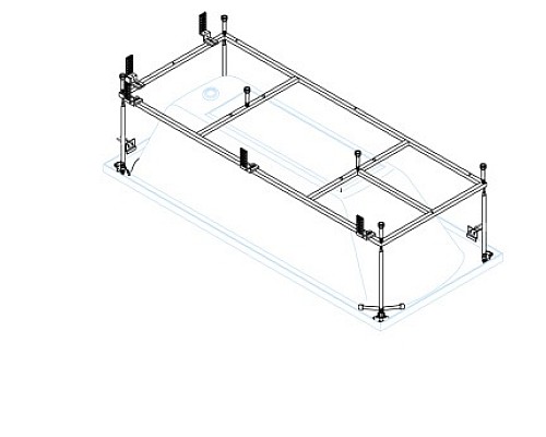 Монтажный комплект для передней панели Cezares METAURO-Central-MF