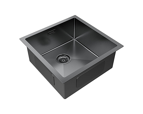 Кухонная мойка Paulmark Gerberg 44 PM214444-GM Вороненая сталь