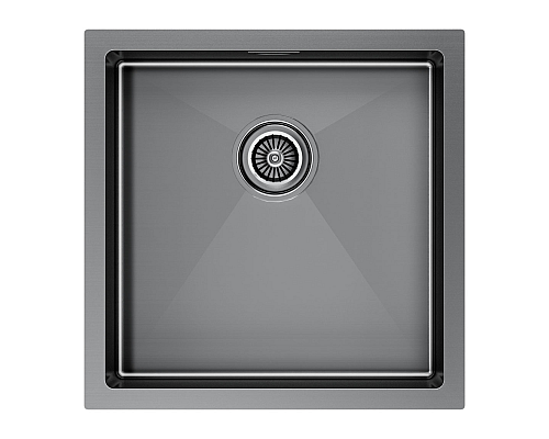 Кухонная мойка Paulmark Gerberg 44 PM214444-GM Вороненая сталь