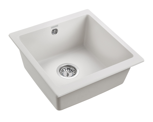 Мойка для кухни кварцевая Paulmark Brilon PM104546-WH