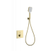 Смеситель для душа с термостатом встраиваемый Wonzon&Woghand, Брашированное золото