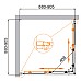 Дверь в проём Cezares MOLVENO-A-2-90-P-Cr