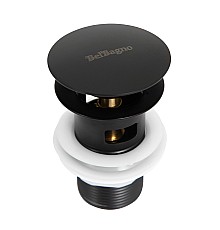 Донный клапан BelBagno BB-SAT-NERO Сlick-Сlack Черный матовый