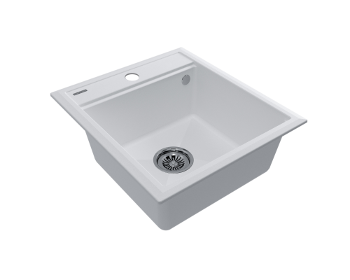 Мойка кварцевая Paulmark STEPIA-460 PM114651-WH белый 460х510