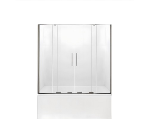 Шторка для ванны NEW TRENDY SMART 170x150 хром