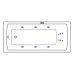 Ванна гидромассажная EXCELLENT Aquaria 170x75 LINE белый