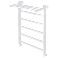 Полотенцесушитель водяной Comfysan Marte-K W-6 80/50 с полкой, белый