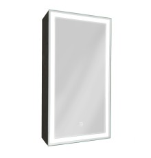 Зеркальный шкаф Континент Mirror Box black Led 35 R с подсветкой Черный