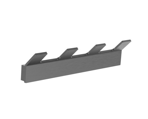 Вешалка с 4 крючками для ванной Wonzon&Woghand LOTTE, Темный графит WW-8345-BGM