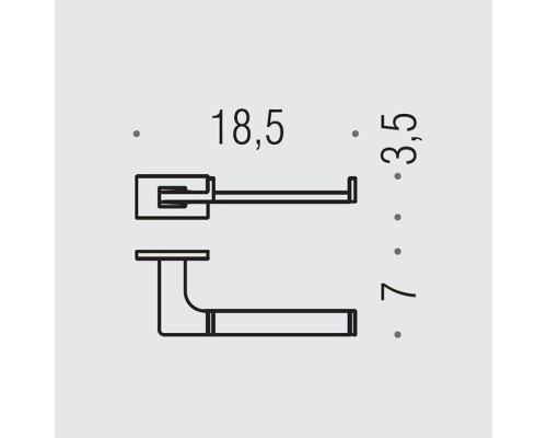 Держатель бумаги открытый Colombo Look цвет PVD золото матовое