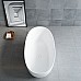 Ванна из искусственного камня Vincea VBT-6S01MW 1700x750x550 белый матовый со сливом