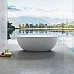 Ванна из искусственного камня Vincea VBT-6S01MW 1700x750x550 белый матовый со сливом