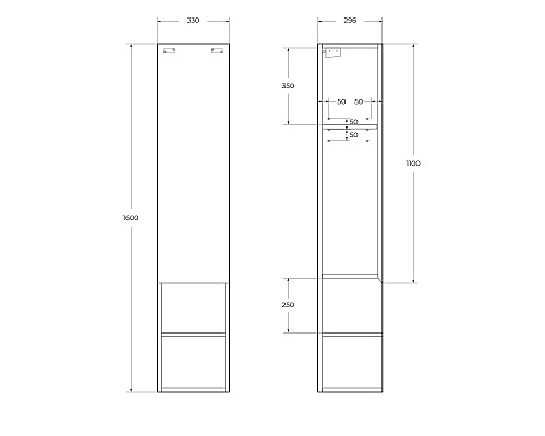 Шкаф пенал BelBagno Kraft 33 L KRAFT-1600-1A-SC-RT-L подвесной Rovere Tabacco Шкаф пенал BelBagno Kraft 33 L KRAFT-1600-1A-SC-RT-L подвесной Rovere Tabacco