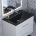 Раковина для ванной кварцевая Uperwood Foster Quartz 70х45,5х17,5, черная матовая, уголь